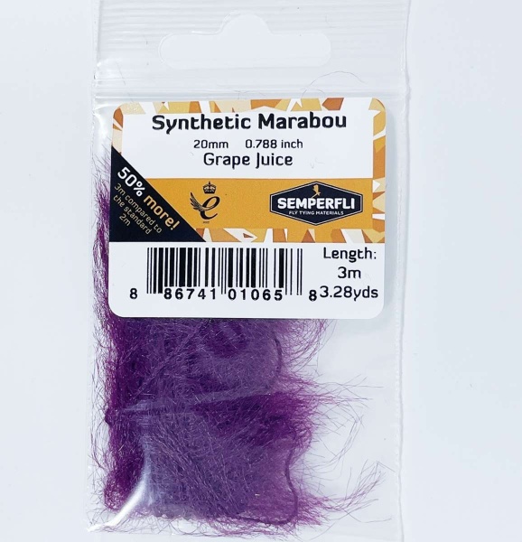 Synthetic Marabou 20mm Fl Purple